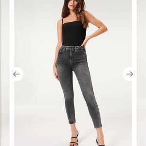 Good American good curve high waisted (washed black)